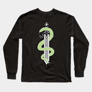 Sword and Snake (Aromantic Colors) Long Sleeve T-Shirt